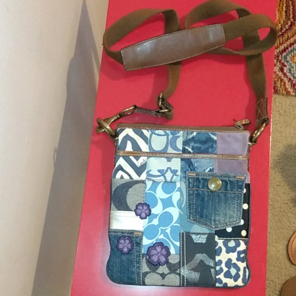 Coach patchwork crossbody purse